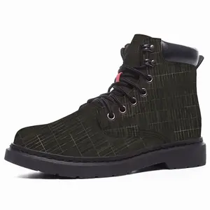 Men Black Pencil Mid Top Boots