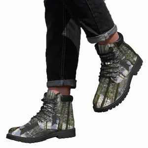 Men Sparkling Snow Mid Top Boots