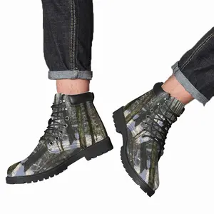 Men Sparkling Snow Mid Top Boots