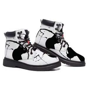 Men Abstract Dance Mid Top Boots