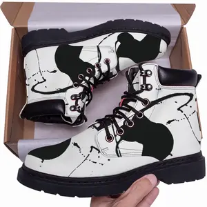 Men Abstract Dance Mid Top Boots