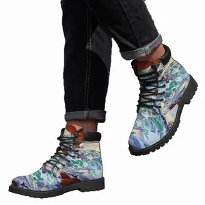 Men Black Currant Flash Mid Top Boots