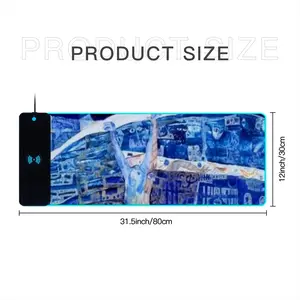 True Blue Keyboard Mouse Pad (Wireless Charging)