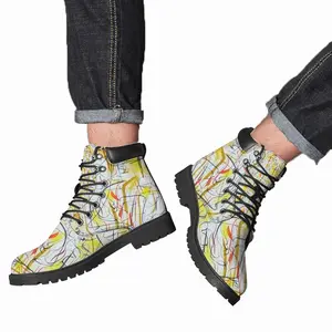 Men The Line Came Into Existence Mid Top Boots