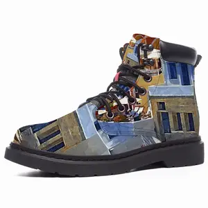 Men Santorini Houses In Oia Mid Top Boots