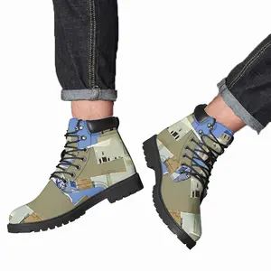 Men Santorini Oia Church Mid Top Boots