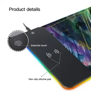 Tropical Rainforest Keyboard Mouse Pad (Wireless Charging)