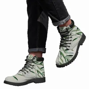 Men Olive Branch Mid Top Boots