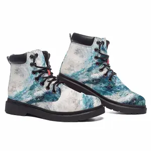 Men Liquid Language Mid Top Boots