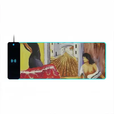 Dancer Keyboard Mouse Pad (Wireless Charging)