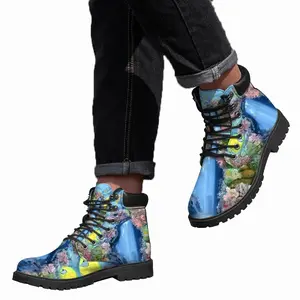 Men Underwater Meditation Mid Top Boots