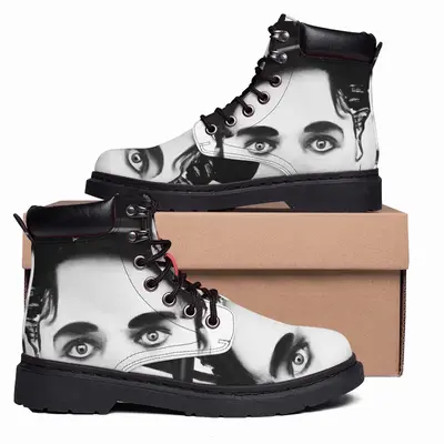 Men Charlie Chaplin Mid Top Boots