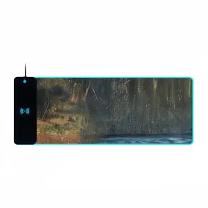 Edge Of The Forest Venezuelan Gold Keyboard Mouse Pad (Wireless Charging)