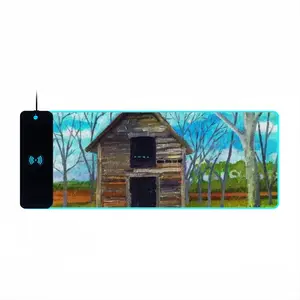 Barn By The Side Of The Road Keyboard Mouse Pad (Wireless Charging)