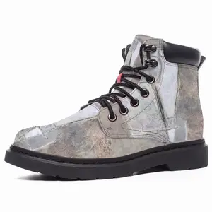 Men White Shape Mid Top Boots