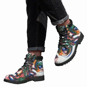 Men Closed Circle Mid Top Boots