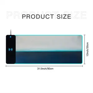 Charcoal White Teal Series 3 Keyboard Mouse Pad (Wireless Charging)