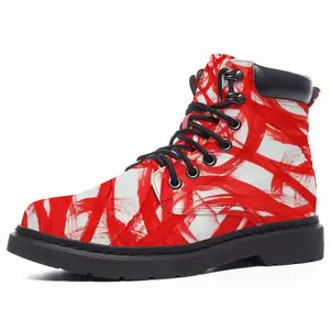 Men Red Passion Mid Top Boots