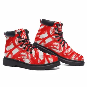 Men Red Passion Mid Top Boots