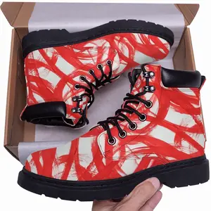 Men Red Passion Mid Top Boots