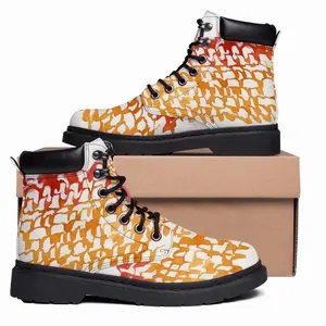 Men Calligraphic Landscape 006 Mid Top Boots