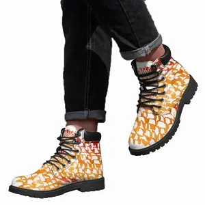 Men Calligraphic Landscape 006 Mid Top Boots