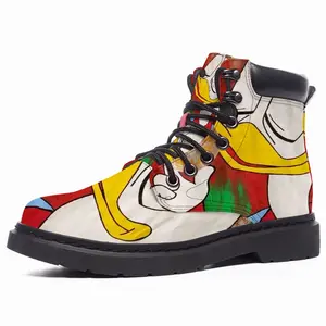 Men Scrooge Mcduck And Bitcoin Nft Bitcoin Binance Cripto Cripto Art Token Mid Top Boots