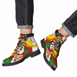 Men Scrooge Mcduck And Bitcoin Nft Bitcoin Binance Cripto Cripto Art Token Mid Top Boots