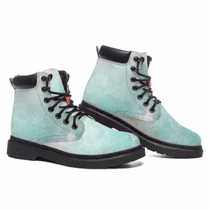 Men Turquoise Blue Window Mid Top Boots