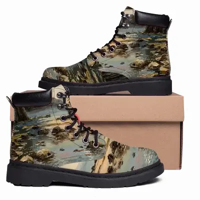 Men Famous Cliff Of The Black Sea Mid Top Boots