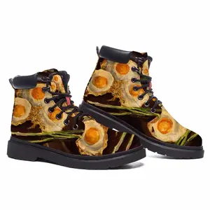 Men Fried Eggs Modern Mid Top Boots