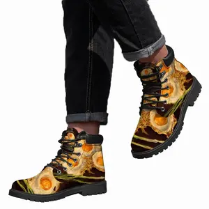 Men Fried Eggs Modern Mid Top Boots