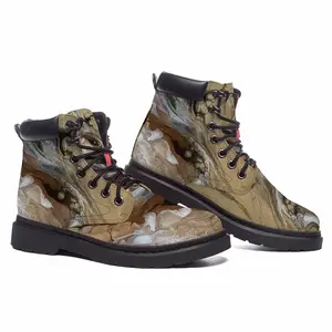 Men Champagne Chiffon Mid Top Boots