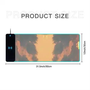 Bermuda Dragon Sunset Keyboard Mouse Pad (Wireless Charging)