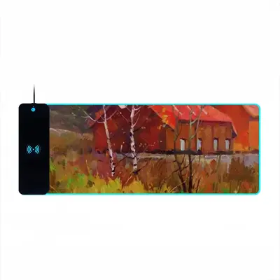 Autumn In The Carpathians Keyboard Mouse Pad (Wireless Charging)