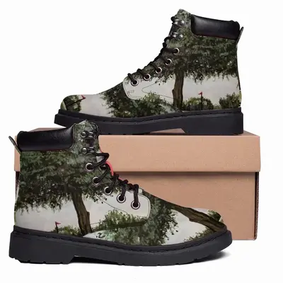 Men Golf Course Tree Mid Top Boots