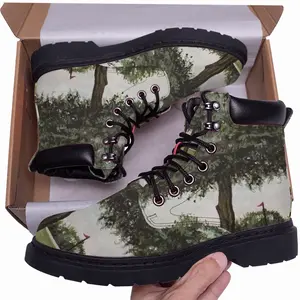 Men Golf Course Tree Mid Top Boots