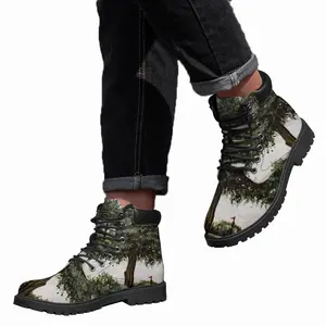 Men Golf Course Tree Mid Top Boots