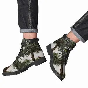 Men Golf Course Tree Mid Top Boots