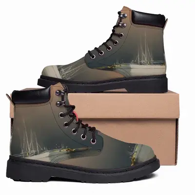 Men The Sailboats Mid Top Boots