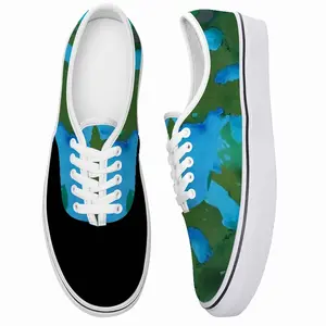 Men Green Figures Mysteries Low Top Shoes (Foam)