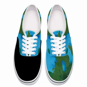 Men Green Figures Mysteries Low Top Shoes (Foam)