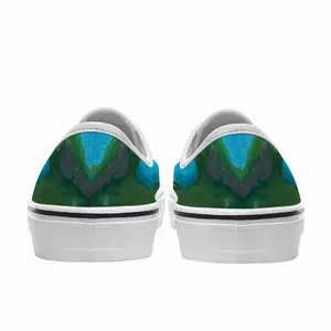 Men Green Figures Mysteries Low Top Shoes (Foam)