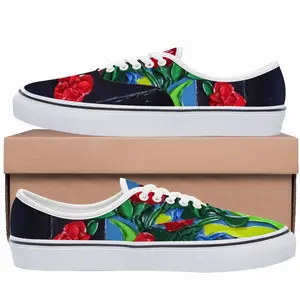 Men Roses And Cherries Low Top Shoes (Foam)