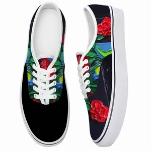 Men Roses And Cherries Low Top Shoes (Foam)