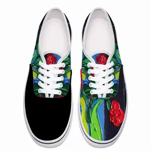 Men Roses And Cherries Low Top Shoes (Foam)