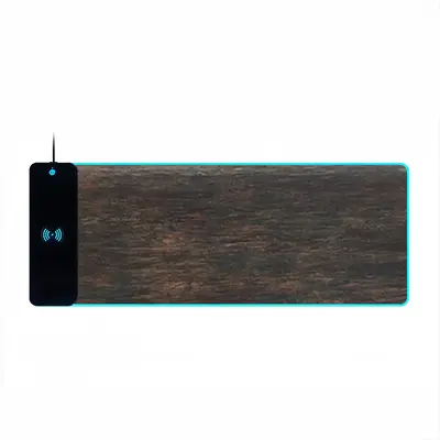 Rustic Wood Keyboard Mouse Pad (Wireless Charging)