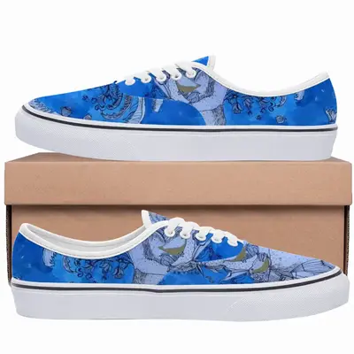 Men Drawing Ink - Blue Diva Low Top Shoes (Foam)