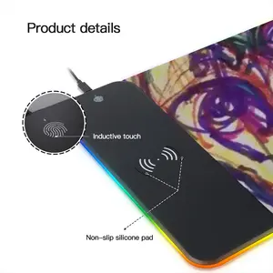 Dizzy Keyboard Mouse Pad (Wireless Charging)