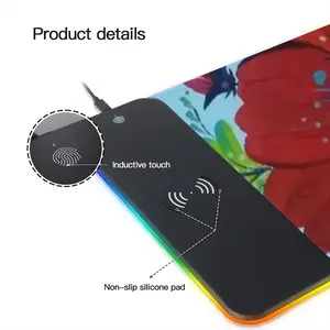 Flower Planet Keyboard Mouse Pad (Wireless Charging)